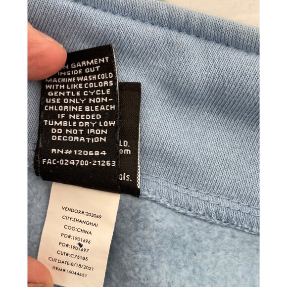 Disney Her Universe Blue Hanukkah Quarter-Zip Sweatshirt 2X Mickey Minnie Pluto - Picture 5 of 5